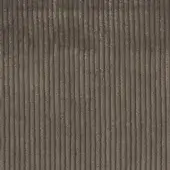 Bonaldo Floki MD55 fabric sample, warm gray corduroy with vertical ridges, heathered texture, matte finish, dense weave.