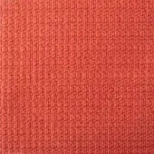 Nacchero MD44 fabric texture, terracotta orange woven grid, dense rectilinear pattern, matte finish, Bonaldo collection sample.