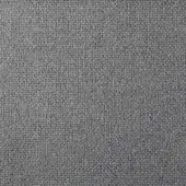 Gray woven fabric sample, dense granular texture, mottled tonal variations, matte finish, from the Bonaldo “rico” ma05 collection.