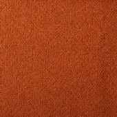 Rico fabric sample, burnt orange woven texture, tight nubby weave; Bonaldo collection, model mc39, neutral background.