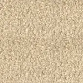 Woven fabric texture in warm beige, dense nubby surface with subtle grid pattern and matte finish, soft rounded fibers.