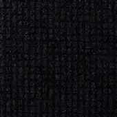 Dark woven fabric texture displays a dense, repetitive pattern of small, abstract shapes in monochromatic tones with subtle depth.