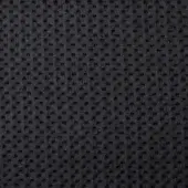 Dark gray “cookie” fabric sample (sp41) features a repeating circular perforation pattern, creating a textured, matte knit surface.