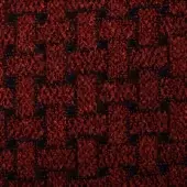 Woven fabric texture, reddish-brown and black grid pattern, dense looped pile construction, matte finish, Bonaldo Parallel SP10 collection.
