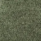Looped fabric texture in muted olive green with a speckled, granular surface and tightly woven, upright yarn loops.