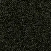 Olive green looped fabric texture with a nubby, irregular pile and mottled tone against a dark background.
