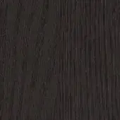 Coal Oak wood texture displaying a vertical linear grain, deep charcoal gray tone, and matte finish with subtle mottled shading.