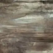 Polished wood grain texture with horizontal lines in shades of brown, beige, and gray, featuring a dark crack and smooth, reflective finish.