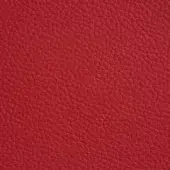 Soft leather texture, rosso corsa red, finely grained full-grain surface with uniform color and subtle tonal variation, Cattelan Italia 989 model.