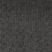 Dark gray woven fabric sample with a plain weave, coarse texture, and matte finish; label reads “ditre italia > fabric (e) > even > even 604.”