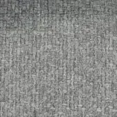 Heathered gray upholstery fabric with dense, regular weave and speckled yarns; label reads “ditre italia > fabric (e) > even > even 608.”