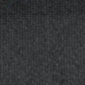 Dark gray woven fabric sample with irregular, nubby texture and matte finish; manufacturer detail “ditre italia even 610” visible.