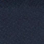 Dark blue woven fabric texture with raised knots, matte finish, and a dense, compact construction; label reads “ditre italia even 705”.