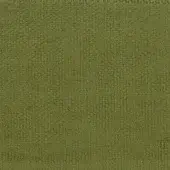 Olive-green woven fabric texture sample with a nubby surface, raw edge, and matte finish; labeled “ditre italia Logan 015”.