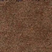 Ditre Italia fabric sample, reddish-brown granular texture, tightly woven with speckled tan and beige particles, matte finish.