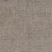 Ditre Italia fabric sample, warm gray woven texture, Manhattan 001, heathered appearance, dense linear pattern, product tag visible.