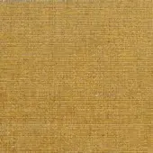Mustard yellow woven fabric texture with linear pattern, dense matte finish, and raw fringe edge; ditre italia manhattan 017 textile sample.
