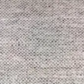 Heathered gray woven fabric texture with a plain grid pattern, matte finish, and visible “ditre italia” label detailing material composition.