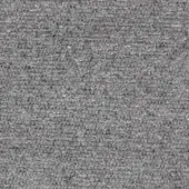 Gray woven fabric texture with a granular, nubby surface and matte finish, displaying subtle heathering and uniform density.