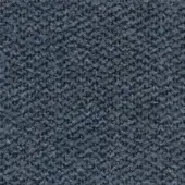 Blue-gray boucle fabric texture sample with a nubby, looped knit and matte finish; label reads “ditre italia > potter 522”.