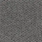 Heathered gray woven fabric texture with granular surface, irregular weave, and subtle tonal variations; matte finish with fiber details.
