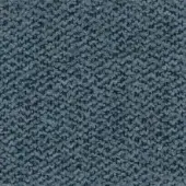 Woven fabric texture in blue-gray, exhibiting a nubby looped surface with subtle heathered tonal variations and a tight, durable knit.