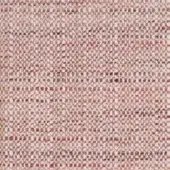 Pink and beige woven fabric sample displaying a textured, irregular weave with horizontal bands and a matte finish.