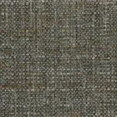Woven fabric sample, muted gray and mustard yellow, dense heathered grid with nubby texture; “time 036” from ditre italia collection.