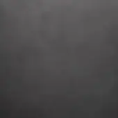 Cement surface sample, dark gray matte finish, granular texture, subtle mottled variations, studio shot with finish designation text.