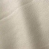 Beige pebble-grain leather texture with subtle tonal variations, smooth finish, likely for upholstery; Ditre Italia Polar 208 sample.
