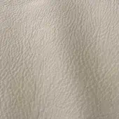 Light gray leather texture, “Polar 209” by ditre italia, displays a full-grain pattern with subtle creases and a matte finish.