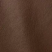 Dark brown leather texture with a dense pebbled grain, matte finish, and consistent color, suggesting full-grain quality against a neutral backdrop.