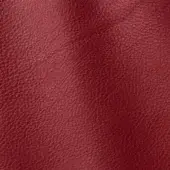 Red leather texture sample “Polar 288” by ditre italia, exhibiting a matte finish and pebbled grain with natural creases.
