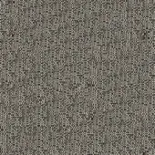 Woven fabric texture, dark brown and light beige threads, dense irregular pattern, neutral palette, coarse nubby surface, interior textile sample.