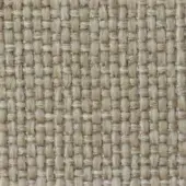 Beige jute fabric texture displaying a grid weave pattern with horizontal and vertical threads, from the “incrocio – intreccio” collection.