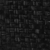 Woven fabric sample, dark gray, dense basketweave texture with horizontal and vertical threads; labeled “incrocio – intreccio” 911.