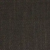 Herringbone fabric sample with dark brown and golden-yellow tones, displaying a dense, matte texture and subtle chevron pattern; textile labeled "pisa".