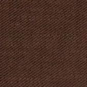 Herringbone fabric sample, warm brown and black, diagonal weave with matte finish and dense, repeating pattern throughout the composition.
