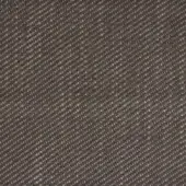 Diagonal weave fabric sample in muted brown and beige tones, displaying a tight textile pattern with subtle tonal variation and refined texture.