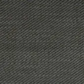Herringbone fabric with muted gray tones and a dense weave, displaying a consistent diagonal pattern and subtle textural depth.