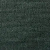 Dark green woven fabric sample with nubby texture, displaying integrated text patterns including “erba,” “fabrics,” and “siena 3798” in a lighter tone.