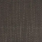Woven fabric sample, muted gray, dense knot pattern with linear threads, heathered texture, matte finish, uniform weave, durable material.