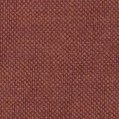 Reddish-brown woven fabric sample displaying a dense, small-scale rectilinear pattern with a matte, nubby texture and heathered tonal variations.