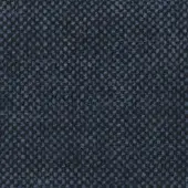 Dark blue-gray bouclé fabric sample with a dense, textured weave and subtle speckled pattern; matte finish, label reads "erba fabrics col 741".