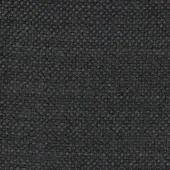 Dark gray woven fabric sample with a dense, uniform pattern of raised circular textures and a subtle grid structure, matte finish.
