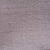 Stone-washed linen fabric sample, grayish-taupe tone, dense weave with subtle texture and irregular yarn pattern; label reads "erba lino 010".