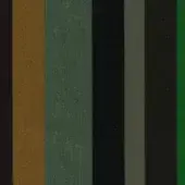 Fabric swatches in vertical stripes, wool blend with felt texture, dark brown, olive, black, gray, emerald green, and golden-brown tones.