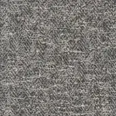 Cernobbio fabric texture, gray and beige heathered weave, col 22, from erba fabrics collection, showing dense, irregular fiber composition.