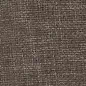 Brown woven fabric texture with irregular nubby pattern, heathered tones from beige to chocolate, matte finish, “synthese col 30 corde”.