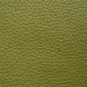 Olive-green leather upholstery texture features a consistent, pebble-like pattern with matte finish and embossed grain detail.